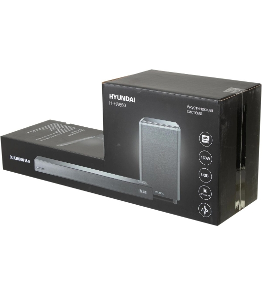 Микросистема Hyundai H-HA650 черный 150Вт FM USB BT SD/MMC/MS
