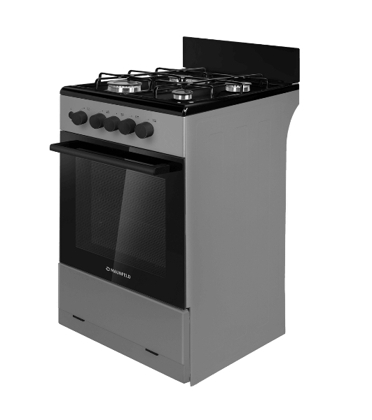 Плита газовая Maunfeld MGC50GEGR08 серый, конфорок 4 шт, духовка 59 л, 50 см x 88 см x 65 см