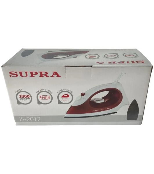 Утюг SUPRA IS-2012 2000 Вт красный/белый