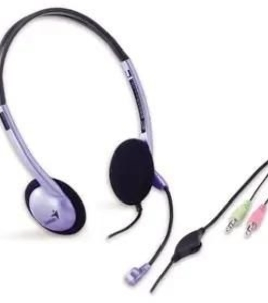 Гарнитура Genius HS-02B фиолетовый, проводная, 3.5 мм