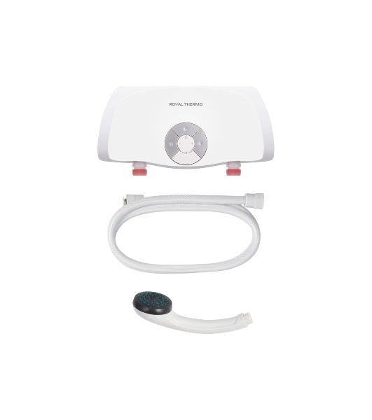 Водонагреватель электрический проточный Royal Thermo Smartfix S белый, 2–3,7 л/мин, 3,5 кВт