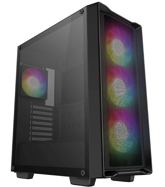 Компьютерный корпус Deepcool CC560 MESH V2 черный без БП ATX 4x120мм 5x140мм 2xUSB 3.0 audio bott PSU