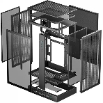 Компьютерный корпус MiniTower Deepcool CH270 черный (Mini-ITX, без БП, 2*Type A+USB Type-C) (R-CH270-BKNDM0-G-1), фото2