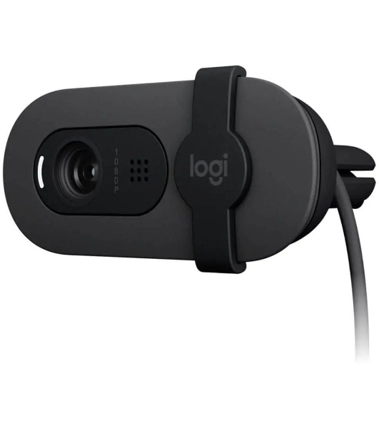 Камера Web Logitech Brio 95 графитовый 2Mpix (1920x1080) USB2.0 с микрофоном для ноутбука (960-001583)