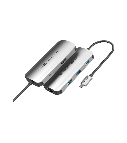 USB-концентратор Vention TQHHB, USB Type-C, USB/HDMI/RJ-45, USB Type-C