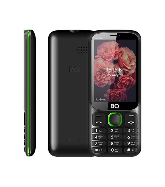 Мобильный телефон BQ 3590 Step XXL+ черный/зеленый