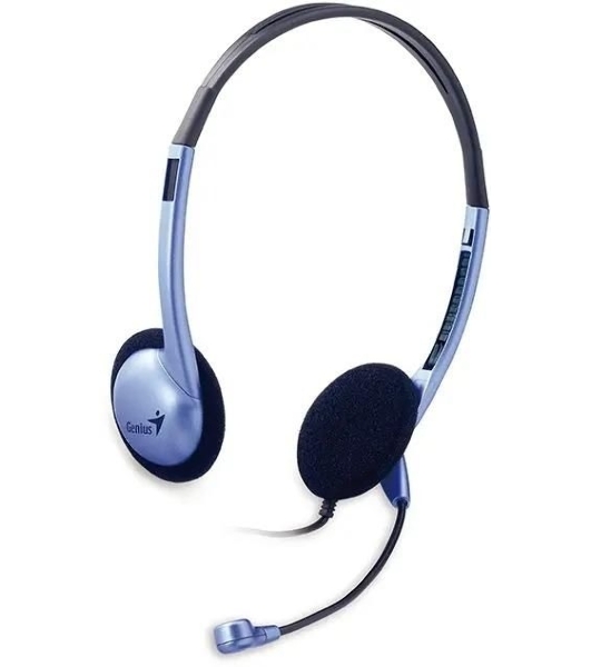 Гарнитура Genius HS-02B фиолетовый, проводная, 3.5 мм