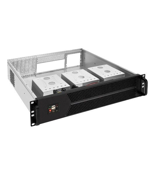Серверный корпус ExeGate Pro 2U450-06 (RM 19', высота 2U, глубина 450, БП 2U-400ADS, 2*USB)