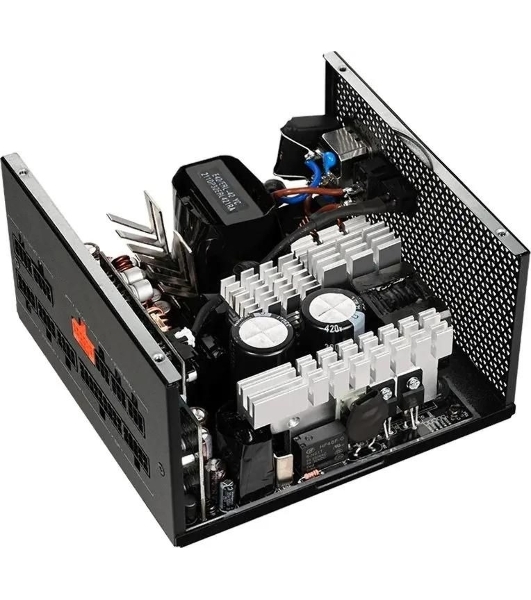Блок питания PCCOOLER, 850W 80+ Gold (ATX, 3.1, PCIe 5.1 600W, Full modular, 1x24(20+4)pin 550мм, 2xCPU 8(4+4)pin 650мм, 3xPCIe 8(6+2)pin 500мм, 1x12V(2x6) 12+4pin 650мм, 3xSATA*3+MOLEX4pin*1 450+120+120+120мм, Active, 135x135mm, 150x150x86mm, APFC, OVP, UVP, OCP, SCP, OTP, OPP, SPD)