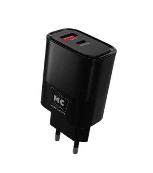 Сетевое зарядное устройство MORE CHOICE NC82 1USB+1Type-C 3.0A PD 35W+QC3.0 для Type-C Type-C черный