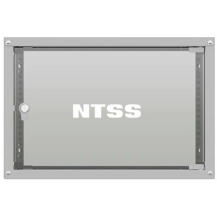 Шкаф коммутационный NTSS LIME (NTSS-WL6U5535GS) настенный 6U 550x350 мм пер. дв. стекл несъемн. бок. пан. 30 кг серый 8.3 кг 110 град. IP20