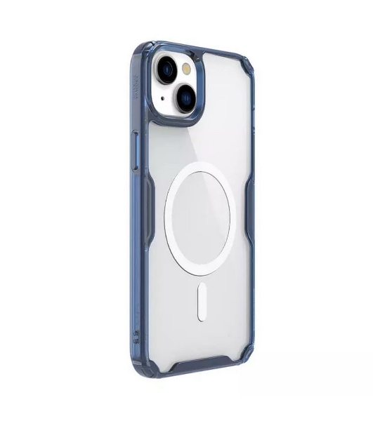 Чехол Nature TPU Pro Magnetic Case, синий, (AP IP15 Plus)