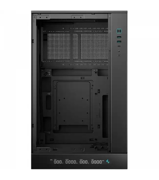 Компьютерный корпус MiniTower Deepcool CH270 черный (Mini-ITX, без БП, 2*Type A+USB Type-C) (R-CH270-BKNDM0-G-1)