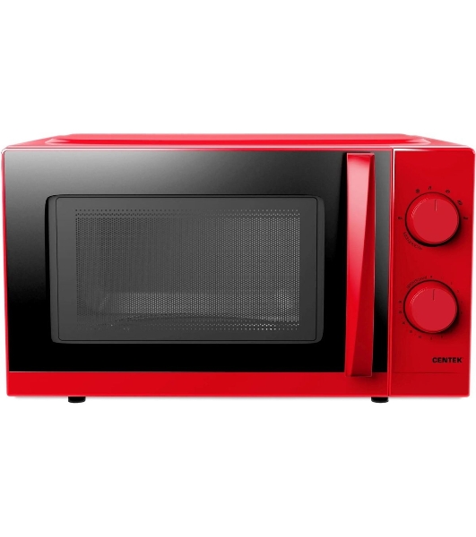 Микроволновая печь Centek CT-1571 красный, 20 л, 700 Вт, переключатели - поворотный механизм