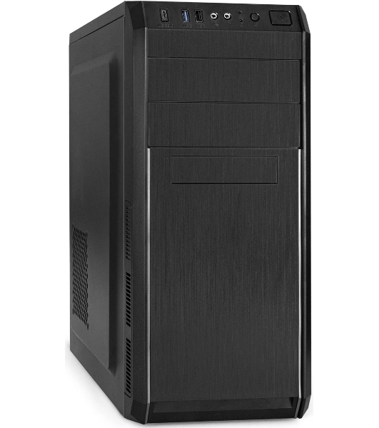 Компьютерный корпус Miditower ExeGate XP-334UC-UNS500 (ATX, БП UNS500 с вент. 12см, 1хUSB/1хUSB 3.0/1хTypeC, аудио, черный)
