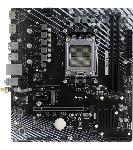 Материнская плата Biostar A620MS-E, AM5, AMD A620A, 2xDDR5, 2xSATA, 1xM.2, 1xPCIe 4.0 x16, 1xPCIe 3.0 x1, 1xHDMI, 1xDP, 1x1Gb LAN, 4xUSB-A 5Gbps, 2xUSB-A 2.0, 7.1, mATX