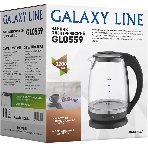 Чайник электрический Galaxy Line GL 0559, черный, стекло, 2200 Вт, 2 л, фото2