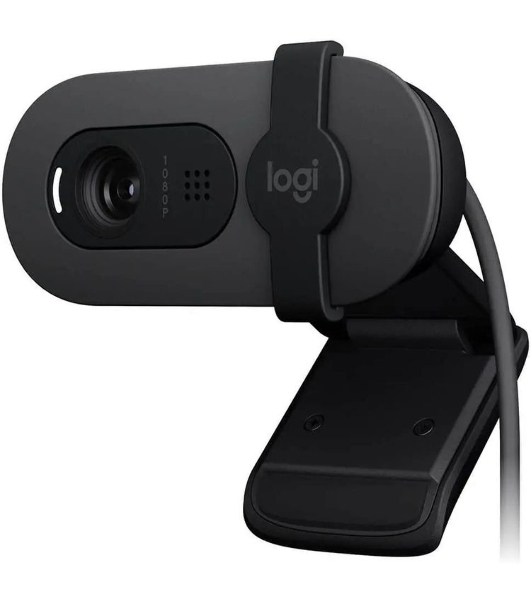Камера Web Logitech Brio 95 графитовый 2Mpix (1920x1080) USB2.0 с микрофоном для ноутбука (960-001583)