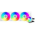 Система охлаждения Water Cooling System PCCooler DA360 Pro ARGb WH (300W, 360мм, белый, ARGb/Fans: 3x120мм, 75.8CFM, 33.7dBA, 2200RPM/Pump height 57мм, 28dBA, 3000RPM, Rad thickness 27мм/S: 1851, 1700, 1200, 20XX, 115X, AM5, AM4), фото 1