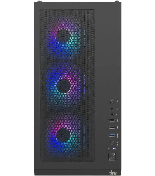 Компьютер IRU Tactio 510B7GP TWR i7 14700F (2.1) 32Gb SSD1Tb RTX 5070Ti 16Gb Windows 11 Pro GbitEth 850W черный (RUS) (2126645)