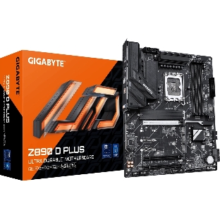 Материнская плата Gigabyte Z890 D PLUS, LGA 1851, Intel Z890, 4xDDR5, 4xSATA, 4xM.2, 1xPCIe 5.0 x16, 2xPCIe 4.0 x16, 1xDP, 1x2.5Gb LAN, 1xUSB-C 10Gbps, 1xUSB-A 10Gbps, 4xUSB-A 5Gbps, 4xUSB-A 2.0, 3x3.5 мм, 7.1, чёрный, ATX