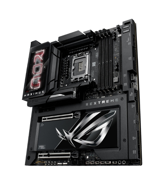 Материнская плата ASUS ROG MAXIMUS Z890 EXTREME, LGA 1851, Intel Z890, 4xDDR5, 4xSATA, 4xM.2, 1xPCI-E 5.0 x16, 1xPCI-E 5.0 x8, 1xHDMI, 2xUSB-C, 2x 10Gb LAN, 5xUSB-A 3.2 Gen 2, 1xUSB-C 3.2 Gen 2x2, 2xUSB-C Thunderbolt 5, 2x3.5 мм, 7.1, E-ATX