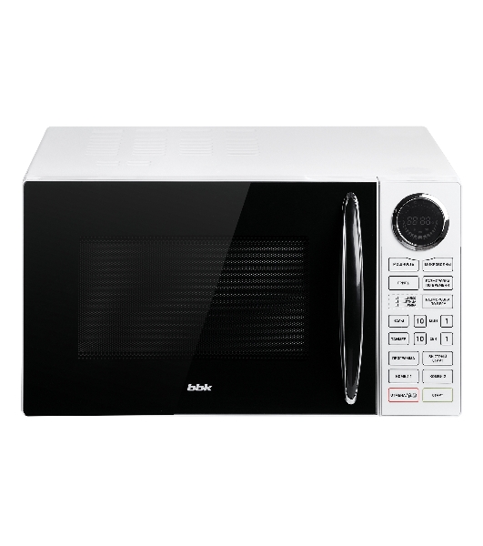 Микроволновая печь BBK 23MWG-930S/BW белый/черный, 23 л, 900 Вт, переключатели - сенсор