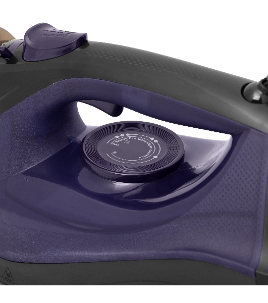 Утюг BBK ISE-2413 (B/V) черный/фиолетовый, 2400 Вт, 40 г/мин, 140 г/мин, 450 мл