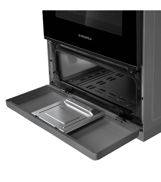 Плита газовая Maunfeld MGC50GEGR08 серый, конфорок 4 шт, духовка 59 л, 50 см x 88 см x 65 см