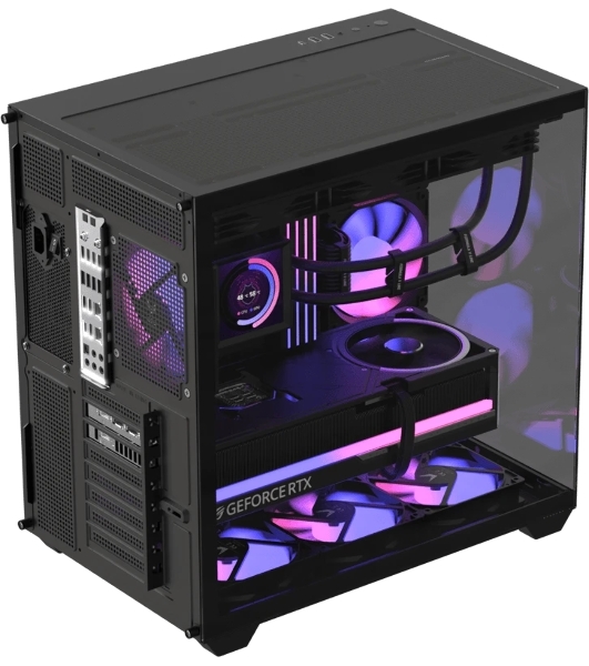 Корпус Formula Crystal Z2 Plus AR V2 Black, Midi-Tower, чёрный, 4 x 120 мм