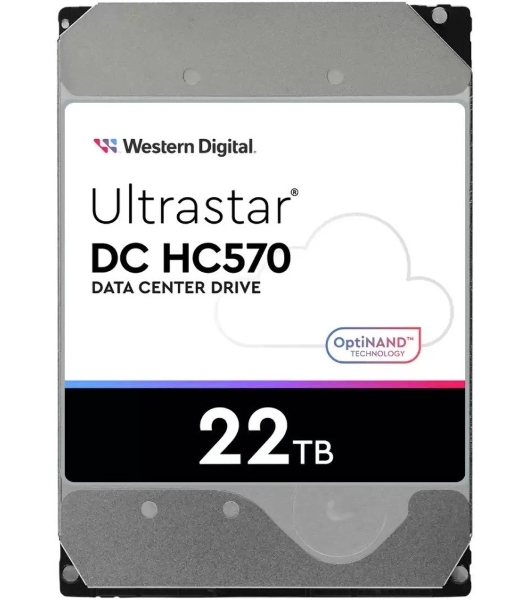 Жесткий диск Western Digital HDD Server Ultrastar DC HC570 WUH722222ALE6L4 22TB 7200rpm SATA-III 512Mb 3.5'