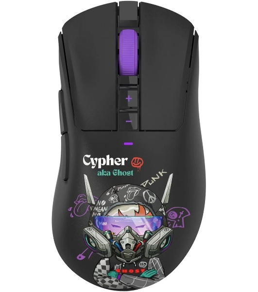 Мышь A4Tech Bloody R73 Pro черный/рисунок оптическая 26000dpi беспров. USB-C 7but (R73 PRO CYPHER GHOST)