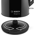 Электрочайник Bosch TWK3P423 черный, 1.7 л, 2400 Вт, скрытый нагревательный элемент, фото2