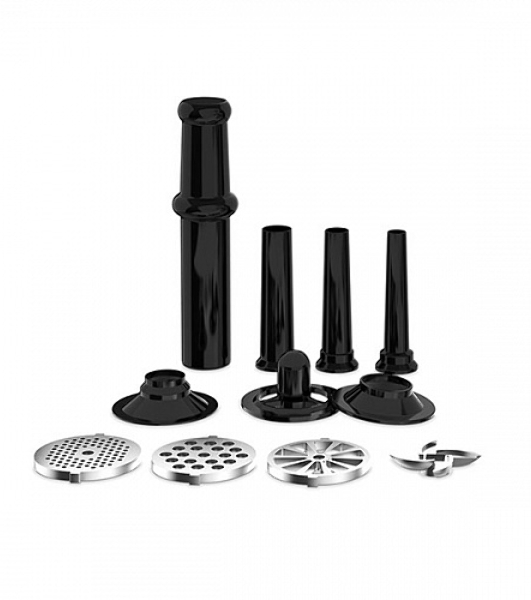 Мясорубка электрическая BQ MG1010 серый, 2200 Вт, 1.8 кг/мин, реверс, защита от перегрузки, насадки - 7