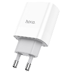 Сетевое зарядное устройство HOCO C80A Rapido 1xUSB + 1xUSB-C, 3.1A, 20W, белый, фото 1