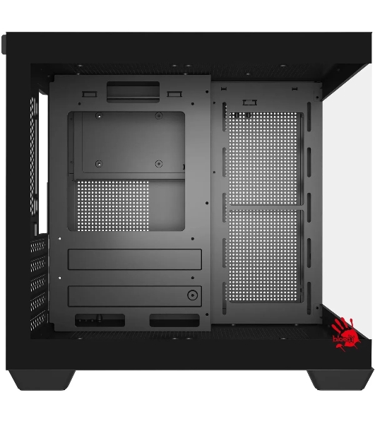 Компьютерный корпус Bloody CC-121 черный без БП mATX 7x120мм 1xUSB 2.0 1xUSB 3.0 audio