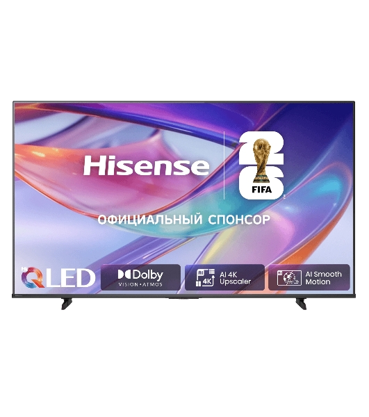 Телевизор Hisense 50' 50E7S черный QLED/DLED 4K UHD 60Hz Smart TV 1.5GB/8GB
