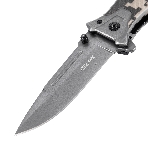 Нож складной Denzel, многоцелевой, системы Liner-Lock, с накладкой G10 на прямой рук-ке+стеклобой 79208, фото7