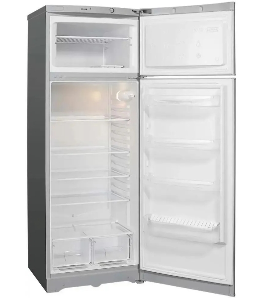 Холодильник Indesit TIA 16 G серебристый двухкамерный 245/51л морозилка сверху, ручная разморозка