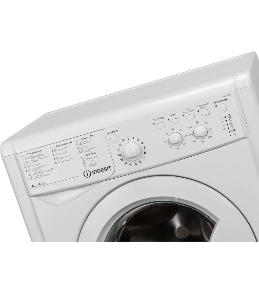 Стиральная машина Indesit IWSC 6105 белый, загрузка фронтальная 6 кг, 1000 об/мин., класс: А