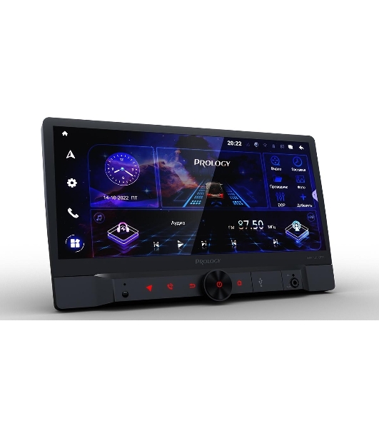 Автомагнитола Prology MPA-320 DSP, 2 DIN, 10', Android 10, Bluetooth, USB Type-A, AUX, GPS, 4G, пульт ДУ