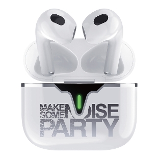 Наушники TWS QUMO LiFE 'Party' BT 0101 белый, вкладыши, Bluetooth, сенсорное управление, до 4 ч
