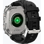Умные часы KOSPET Tank M4, 1.96' AMOLED, Bluetooth 5.3, GPS, 10 ATM, IP69K, серебристый, фото6