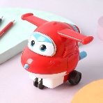 Точилка для карандашей механическая Deli EH517 Super Wings 1 отверстие пластик красный коробка (упак.:1шт), фото4