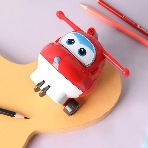 Точилка для карандашей механическая Deli EH517 Super Wings 1 отверстие пластик красный коробка (упак.:1шт), фото5