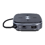Многофункциональная док-станция Intrend ITACS-9W Type-C с беспроводной зарядкой 3 встроенных высокоскоростных USB 3.0, встроенный высокоскоростной TF и SD карт ридер, разъем RJ-45 для подключения к локальной сети HDMI 4K/30Hz, 60W Power Delivery порт,, фото5
