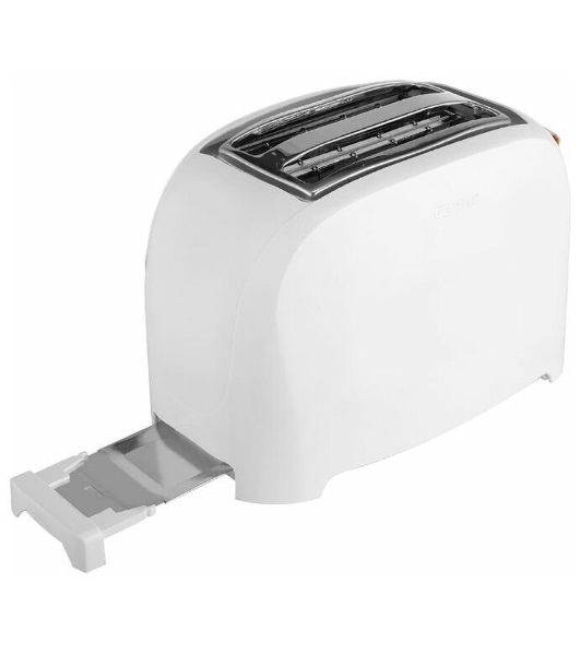 Тостер Centek СТ-1420 белый, 750 Вт, 2 слота