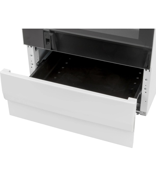 Плита электрическая Hansa FCEW54109 белый, конфорок 4 шт, духовка 65 л, 50 см x 85 см x 60 см
