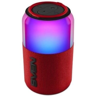 Колонка портативная SVEN PS-130 red (10 Вт, USB, Bluetooth, питание от USB/аккумулятора)