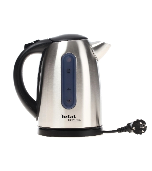 Электрочайник Tefal KI170D40 серебристый, 1.7 л, 2400 Вт, скрытый нагревательный элемент